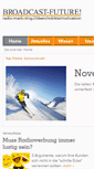 Mobile Screenshot of broadcast-future.de